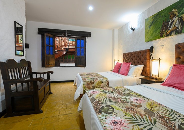 Habitación twin superior Hotel Salento Real Eje Cafetero Quindío Habitación twin superior Hotel Salento Real Eje Cafetero Quindío