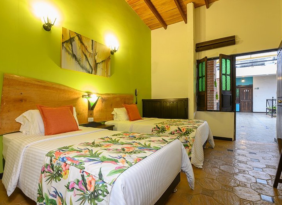 Habitación twin confort Hotel Salento Real Eje Cafetero Quindío Habitación twin confort Hotel Salento Real Eje Cafetero Quindío