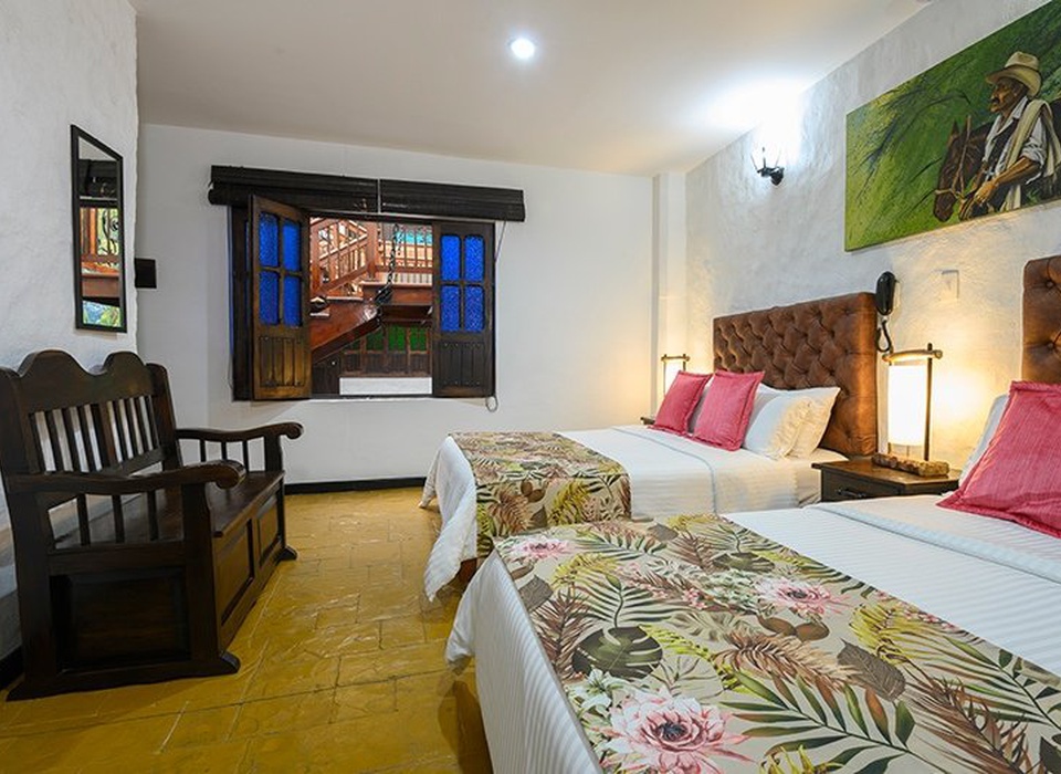 Habitación twin superior Hotel Salento Real Eje Cafetero Quindío Habitación twin superior Hotel Salento Real Eje Cafetero Quindío